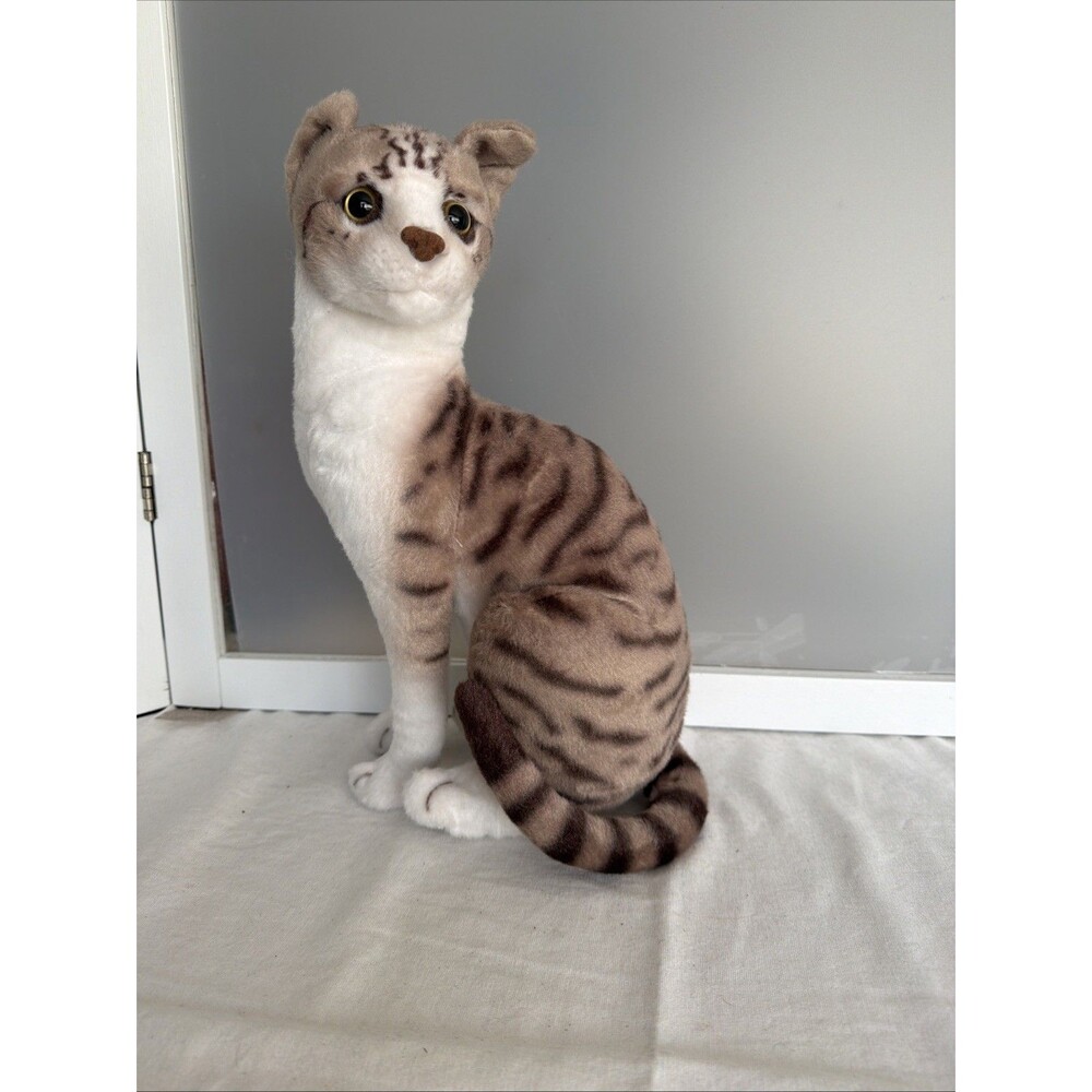 Tiger Tales Toys American Shorthair Cat Stuffed Animal Realistic Kitty Plush 14"